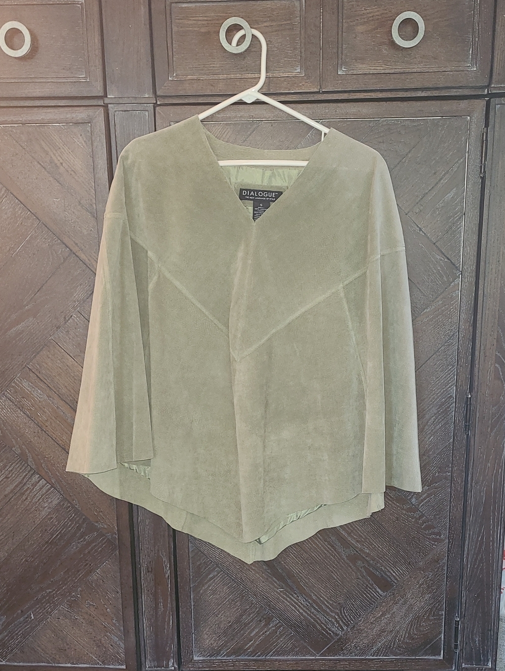 Suede Cape Light Green Small